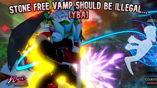 YBA Stone Free Vamp is ILLEGAL [upl. by Lienaj]