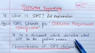 SRS in Software Engineering  Learn Coding [upl. by Isaacs]