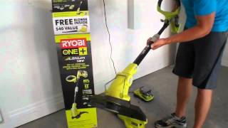 Ryobi One  Plus Weed Eater and Blower Combo Good and Bad Review [upl. by Vastah]