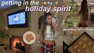 GETTING IN THE HOLIDAY SPIRIT ❄️🎄⛸️ decorating for christmas holiday baking amp winter grwm [upl. by Maurine997]