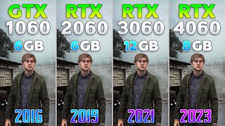 GTX 1060 vs RTX 2060 vs RTX 3060 vs RTX 4060  Test in New Games 2024 [upl. by Eisset321]