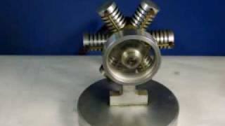 6 Cylinder Radial Engine Steam or Air 30000 RPM [upl. by Killoran850]