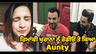 Himanshi Khurana is said Aunty at Radio to which she reacts  Dainik Savera [upl. by Kciredec]