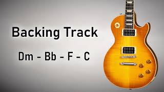 Emotional Rock Pop BACKING TRACK D Minor  Dm Bb F C  80 BPM  Guitar Backing Track [upl. by Lede]