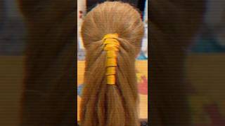 Easy ribbon hairstyle  Elegant hairstyle  Girlish hairstyle [upl. by Cristine]