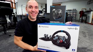 Logitech G29 Driving Force Gaming Racing Wheel Unboxing Set up and Impressions [upl. by Lucio]