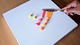 Easy Acrylic Painting Technique  Step By Step  Abstract Painting [upl. by Vinn537]