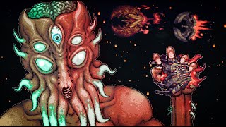 Terraria Moonlord Vs Calamitas Clone Tmodloader 144 Smash Bros Boss Fight [upl. by Atterual]