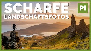 Garantiert scharfe Landschaftsfotos ➡️ Landschaftsfotografie Tutorial [upl. by Los]