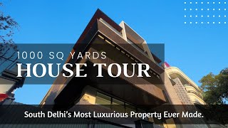 The MOST LUXURIOUS PROPERTY EVER MADE IN SOUTH DELHI  1000 Sq Yards Floor in GK1 [upl. by Notlrahc]