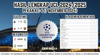 Barcelona Gak Ada Obat Tim Gurem UCL Kena Bantai  Hasil UCL Pekan 4  7 Nov 24 [upl. by Horner]