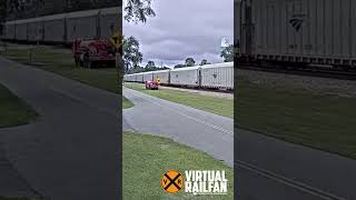 Amtrak 53 with a Damaged Loco at Folkston GA [upl. by Dauf911]