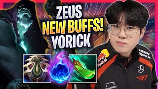 ZEUS TRIES YORICK WITH NEW BUFFS  T1 Zeus Plays Yorick TOP vs Rengar  Season 2024 [upl. by Jodoin]