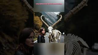 Poor ibex on the road but women helps ai animals animalstories [upl. by Rabi]