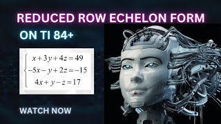 Wow Reduced Row Echelon Form for 2 sec [upl. by Maleki]