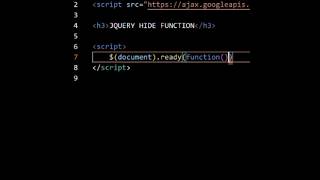 JQuery Text Hide Function jquery shorts ytshorts coding [upl. by Geier644]
