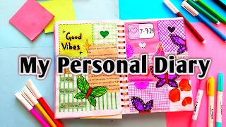 Simple Way To Decorate Diary  Journal Writing [upl. by Cirdet]