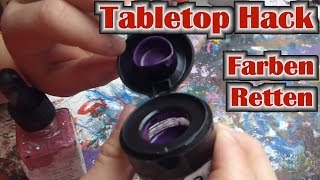 Tabletop Hack 001 Eingetrocknete Acryl Farben retten und Grundlagen der Farben Pflege [upl. by Aneetsirk75]