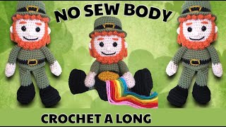 CROCHET LEPRECHAUN ST PATRICKS DAY CROCHET A LONG AMIGURUMI [upl. by Eckmann4]