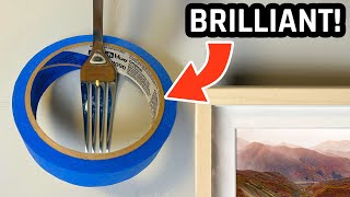 7 CLEVER Picture Hanging Tricks Everyone Should Know [upl. by Ettezyl921]