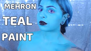 MEHRON TEAL FACE PAINT [upl. by Dorcy]