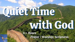 QUIET TIME WITH GOD 3 HOURS Instrumental Piano Worship amp Scriptures with Nature Peace Healing [upl. by Goth]