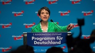 AfD Parteitag in Stuttgart  Frauke Petry zum AfDProgramm 30042016 volle länge [upl. by Yremogtnom116]