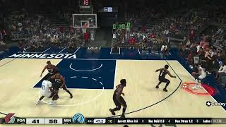 Block by Gobert leads to Conley three NBA2K25 PS5 Gameplay [upl. by Nwahsuq]