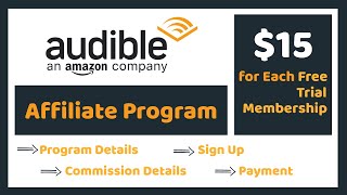 Audible Affiliate Program 2024  Earn Money from Audible [upl. by Dace]