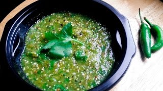 Salsa Verde  Roasted Tomatillo Salsa  Episode 53 [upl. by Ahsiekan]