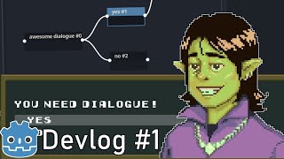 I Made the Best DIALOGUE System for Game in Godot Devlog [upl. by Ttnerb]