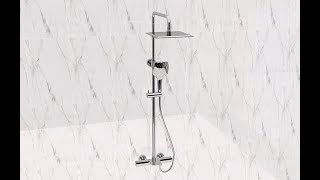 How to install the thermostatic shower mixer set [upl. by Onimixam626]