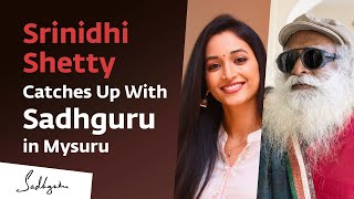 KGF Actress Srinidhi Shetty Asks Sadhguru About His Love for Mysuru [upl. by Rodmann818]