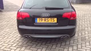 Audi S4 V8 exhaust revving sound [upl. by Ydasahc]