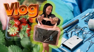 VLOG PreSurgery and strawberry picking spend the day with me [upl. by Mchugh]