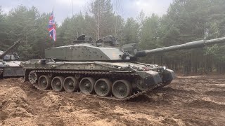 British Challenger 2 Main Battle Tank  Live Firing Exercise [upl. by Chabot802]