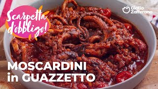 MOSCARDINI in GUAZZETTO RICETTA SEMPLICE e SAPORITA🍅🦑🌊 qui la scarpetta è dobbligo🥖😎 [upl. by Oralee]