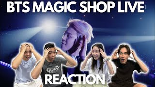 BTS MAGIC SHOP LIVE REACTION [upl. by Voccola278]