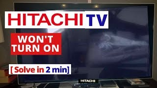 Fix HITACHI TV Not Working Any Longer [upl. by Aiekahs]