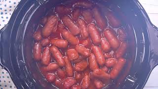 Crockpot Little Smokies Recipe [upl. by Ermey99]