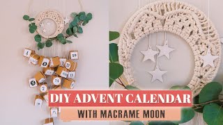 Advent calendar with MACRAME CRESCENT MOON  If Only April [upl. by Yanaton]