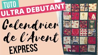 Tutoriel couture ultra débutant  un calendrier de lavent express [upl. by Yevi403]