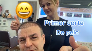 Trasplante capilar o injerto de pelo primer corte de pelo😁 [upl. by Rollie500]