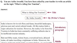 Article Writing Class 12 CBSE Board Exam Tips and Tricks English Abaca [upl. by Ahselat235]