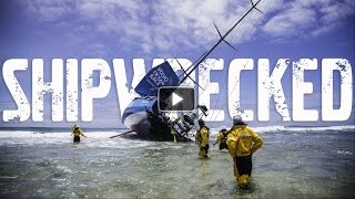 Race Yacht Crash Caught on Camera  Volvo Ocean Race 201415 [upl. by Ybreh867]