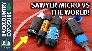 Sawyer Micro Squeeze  Comparison To Sawyer Mini and Sawyer Squeeze [upl. by Oinoitna871]