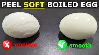 How to peel soft boiled egg NOT with a spoon  Debunking egg peeling “hacks” [upl. by Andra280]