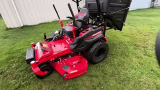 Gravely Pro Turn 560 Zero Turn Lawn Mower with new Dump from the Seat Bagger [upl. by Ramraj182]