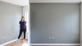 DIY Beadboard Wall to Add Character [upl. by Nylassej]