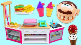 Making Mr Play Doh Head A Full Meal In The Kitchen [upl. by Aimahs]